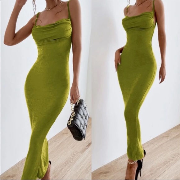 Tie Back Backless Bodycon Fitted Pencil Dress - Picture 3 of 6